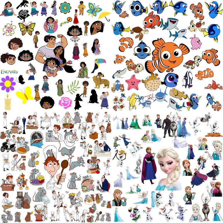 80000+ Mega Svg Bundle Cricut File LAYERED, Mickey Mouse, Minnie, Frozen, Moana, Ariel, Elsa, Stitch, Toy Story, Pooh PNG SVG