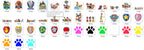 99 Paw Patrol designs PNG Clipart Bundle PNG Bundle For Cricut File Instant Download Digital