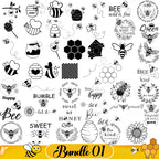 Bee Svg Bundle, Bee Hive Svg, Bee Png, Honeycomb Svg, Bee Clipart, Queen Bee Svg, Honey Bee Svg, Cute Bee Svg, 250 Cliparts