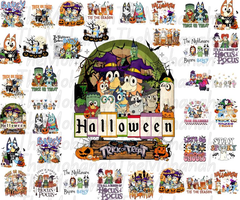 Mega Bluey Dog Svg Bundle, Bluey Dog Birthday Bundle Bluey Dog Family Png Files, Png For Shirts, Birthday Png, Clipart png, Digital Download