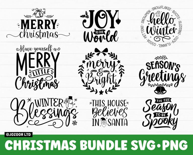 Christmas SVG Bundle, Christmas SVG, Merry Christmas SVG, Christmas Ornaments svg, Winter svg, Santa svg, Funny Christmas Bundle svg Cricut