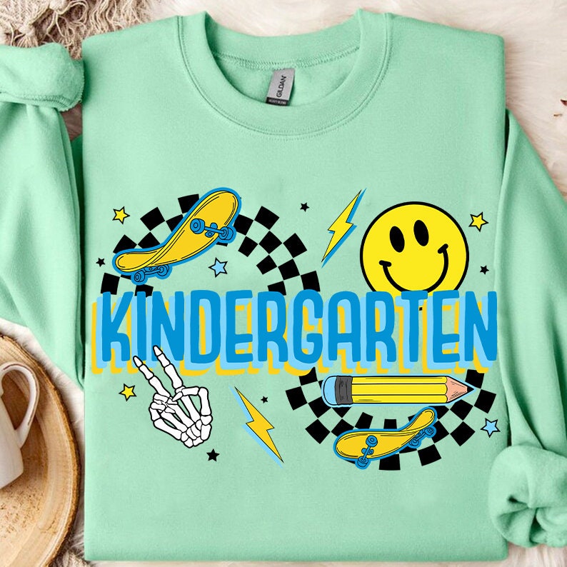 Back to School For Boys Bundle, Kindergarten, Pre K PNG, First Day Of School, School Png, Retro PNG, First/ Second/ Third Grade Design