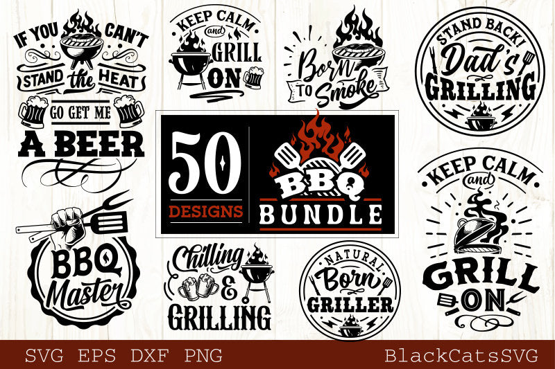Barbecue SVG Bundle 50 designs , BBQ svg bundle, bbq svg, Grilling svg bundle, Funny apron svg, Dad’s Bar and Grill svg