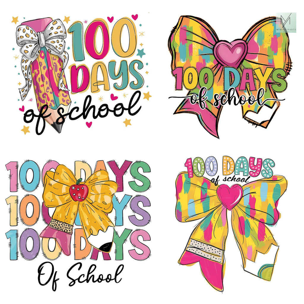 100 Days Of School Funny Animal Clipart Bundle, 20 PNG Funny School Clipart, Back To School Png, School Clipart, Commercial Use