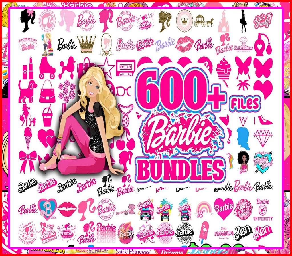 250+ Barbie svg bundle, Pink Logo, Barbie svg bundle, girls svg, Svg files for cricut, Girl Svg, Sticker Clipart, Svg Files, Png Files Clipart