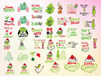 750+ Files Grinch Svg Png Bundle Layered Item, +190 Unique Designs, Clipart, Cricut Vector File