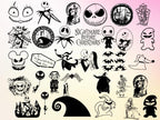 60+ The Nightmare Before Christmas Svg Bundle, Night Before Christmass Clipart, Cricut, Digital Vector Cut File