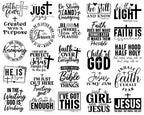 Christian Bundle SVG, Faith Bundle SVG, God svg, Jesus svg, Bible Verse Bundle, Religious SVG, Cricut Cut Files, Svg files for cricut