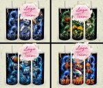 32 Team American Football Tumbler PNG Sublimation Designs, Football Mascot 20oz Skinny Tumbler Wrap PNG, Football Png Digital Download, NFL Tumbler