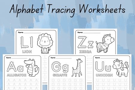 Preschool Pre-K + Kindergarten Learning Bundle | +400 Pages | Printable Activity Worksheets | Coloring | Dot To Dot | Tracing | Alphabet