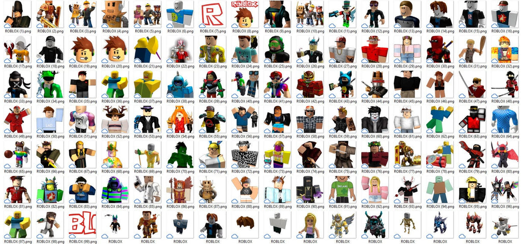 Gaming PNG Clipart Bundle, Roblocks png clipart bundle, transparent background, Font, digital paper, PN