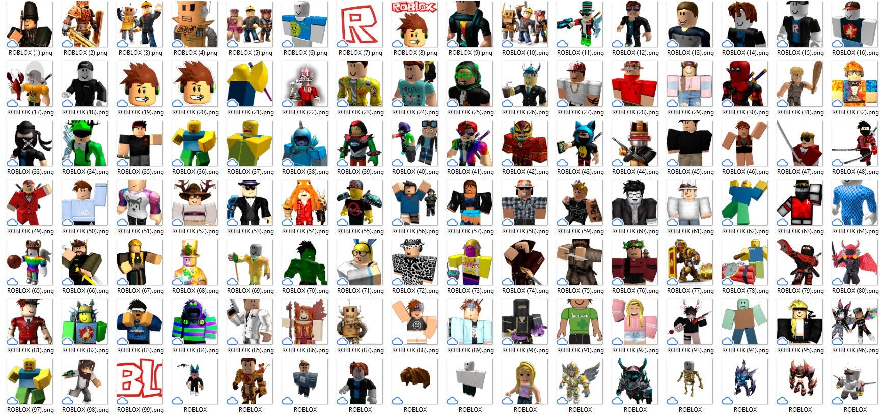 Gaming PNG Clipart Bundle, Roblocks png clipart bundle, transparent background, Font, digital paper, PN