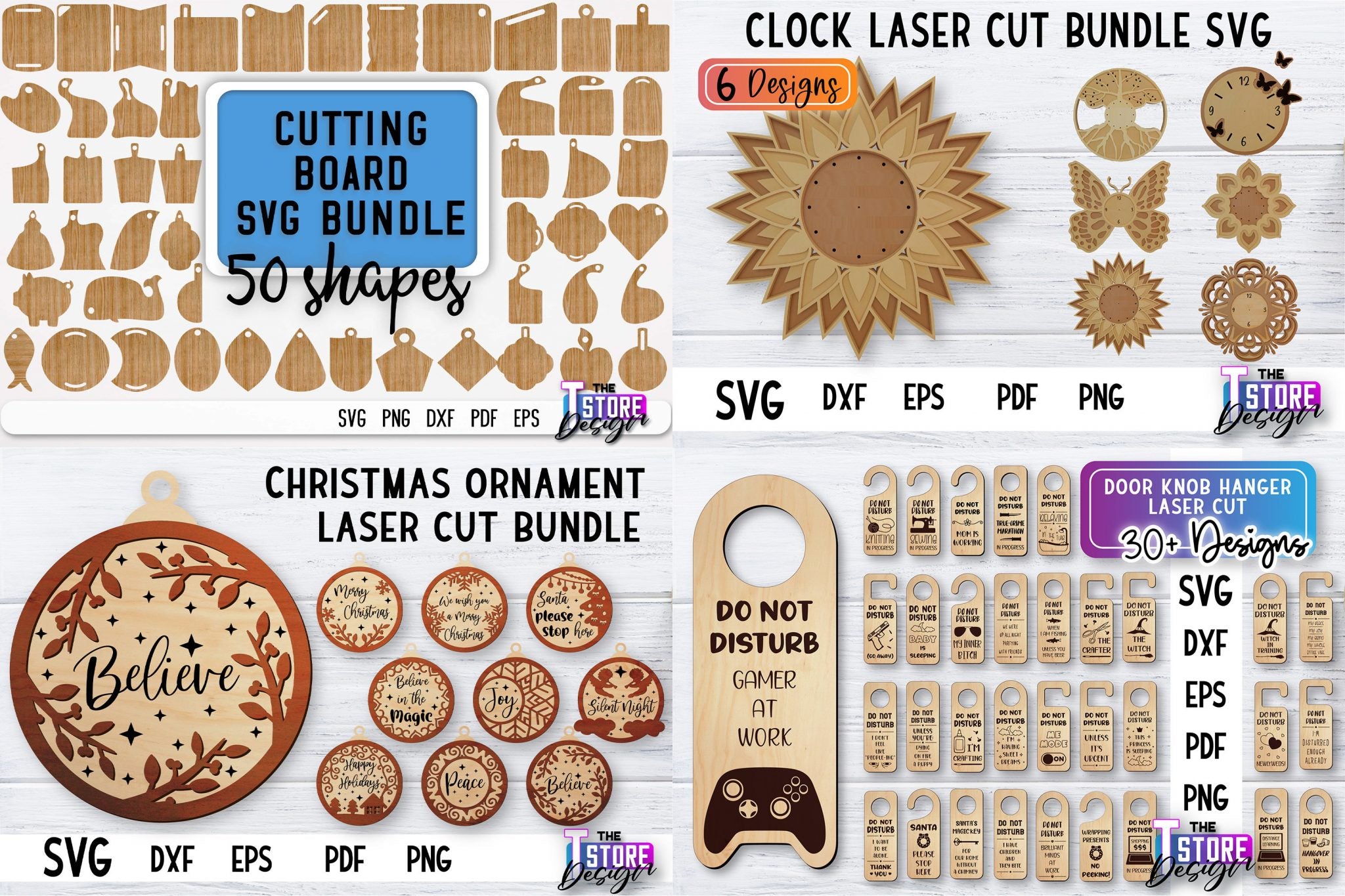 Laser Cut Mega Bundle SVG | CNC Files | Engraving SVG Desi