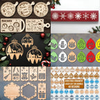 Christmas Laser Cut Mega Bundle CNC Files Engraving Laser Cut SVG Christmas Ornament Template