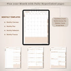 Digital Planner – GoodNotes, iPad, Notability | Daily, Weekly, Monthly | 2024-2025 | Undated | Digital Planner 2024 2025 Undated iPad