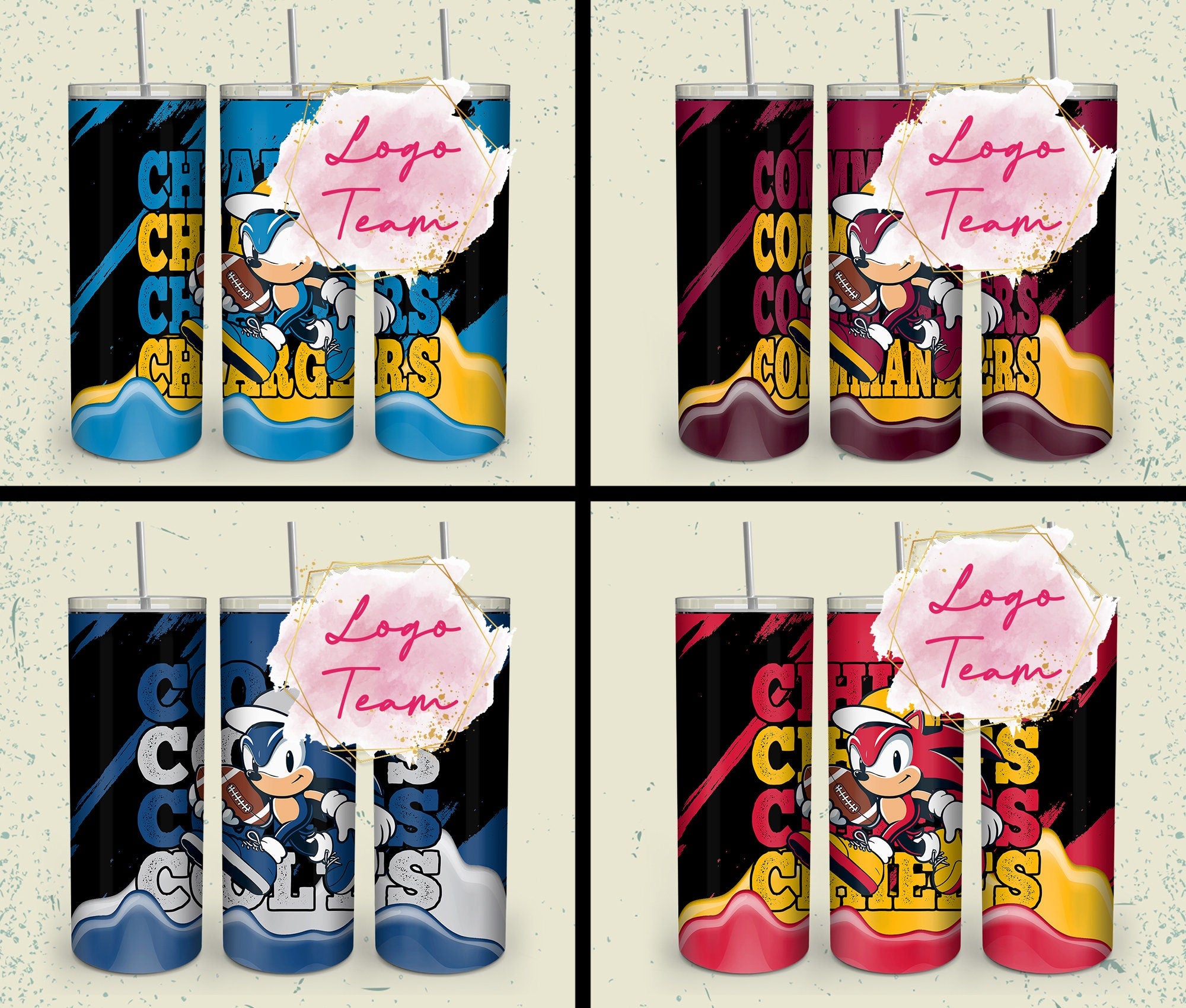 32 Team American Football Tumbler PNG Sublimation Designs, Football Mascot 20oz Skinny Tumbler Wrap PNG, Football Png Digital Download, NFL Tumbler