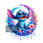 9 PNG Stitch Splash and Watercolor Digital design PNG file for sublimation – High Resolution -Instant Digital PNG Download