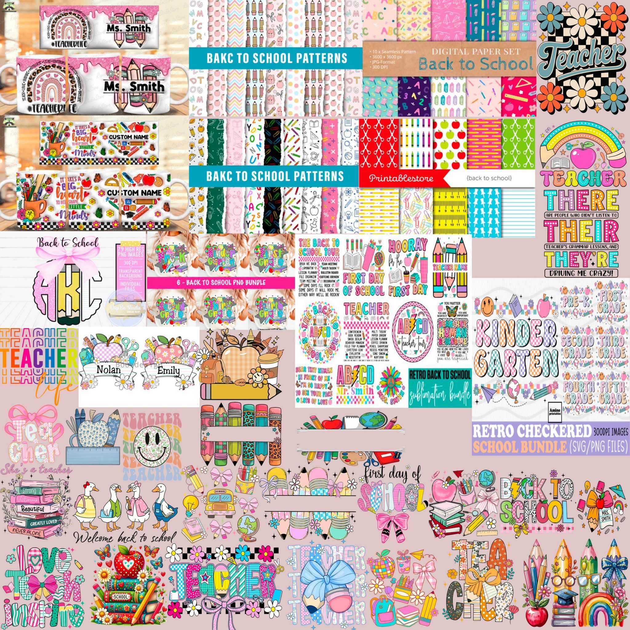 Teacher Sublimation Bundle, Teacher Shirt Png Bundle,Boho Teacher Svg Png Bundle, Teacher Png Bundle,Teacher Appreciation Bundle,Teacher Png