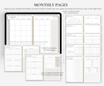 2024-2025 Digital Planner, GoodNotes Planner, iPad Planner, Daily Planner, Notability Planner, Android Planner daily digital planner
