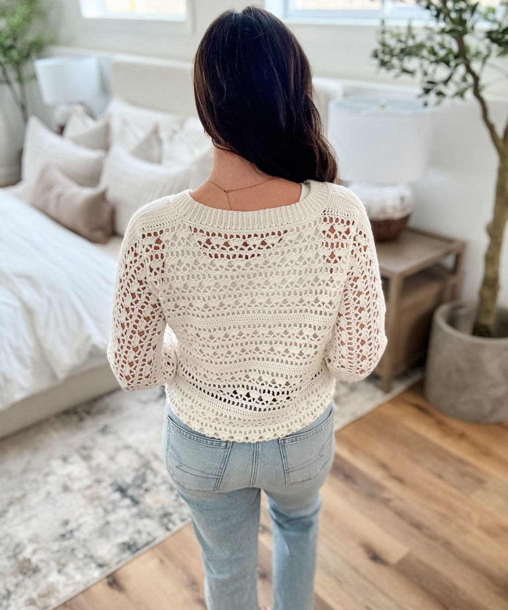 CROCHET PATTERN & VIDEO/ Caribbean Sea Sweater, Crochet Lace Sweater Pattern, Lace Crochet Top, Gifting, Sizes Xs-5X, Womens, Pdf