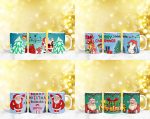 150+ Christmas Mug Wrap, Santa Claus Mug Wrap, Christmas Gnome Mug Wrap, 11oz & 15oz Xmas Mug, Winter Holiday Mug Wrap, Xmas Sublimation PNG