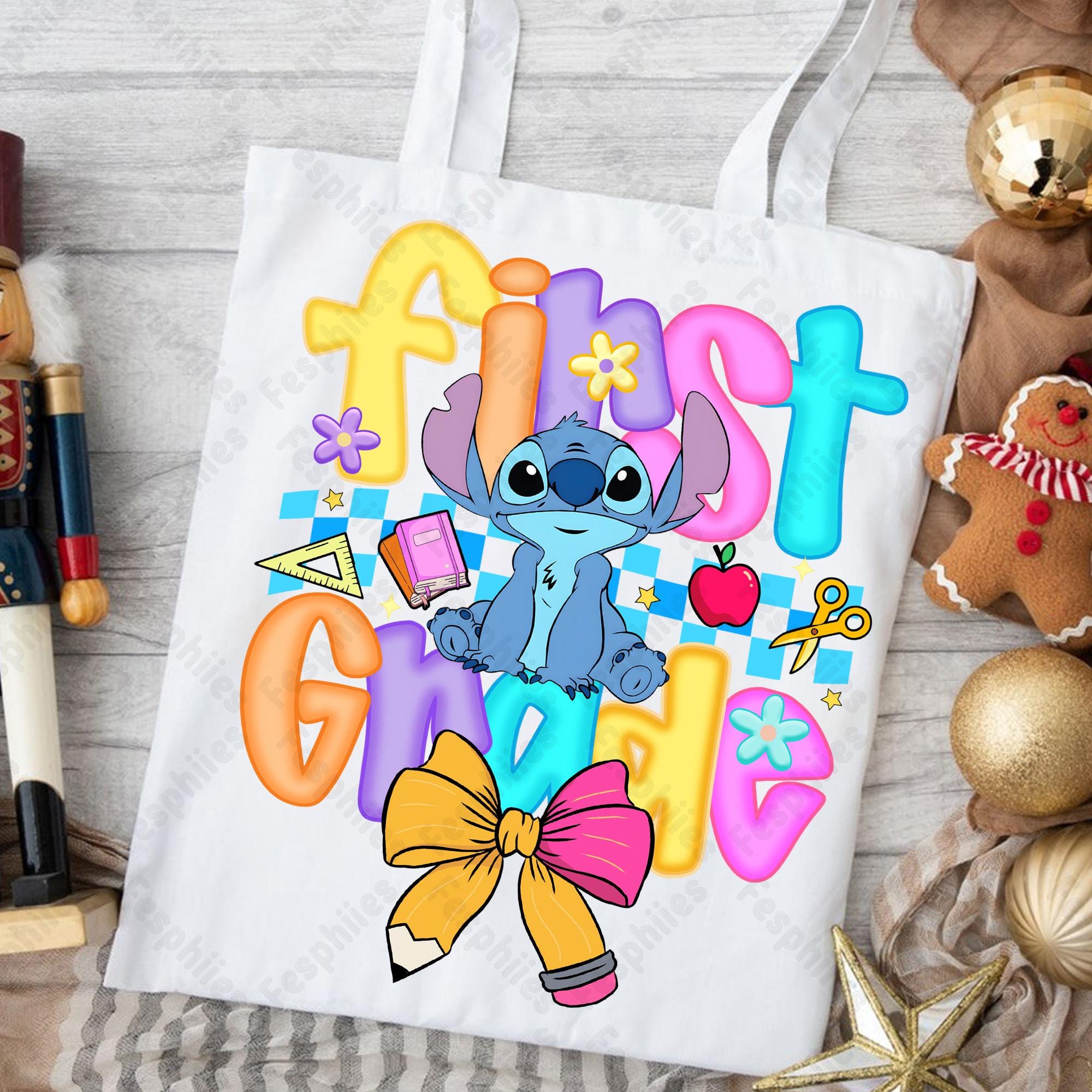 Preppy Pre-K To 4th Grade, Cartoon Pastel Bow Png, Cartoon First Day Of School Design, Blue Alien Back To School PNG Bundle, Cute School PNG