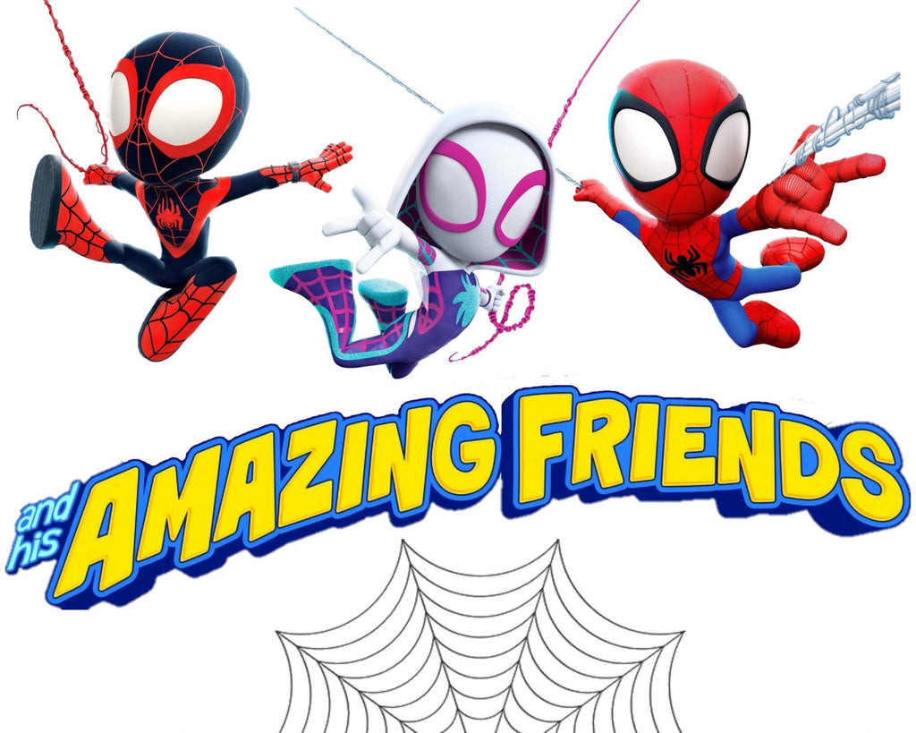 Spidey PNG, Spidey and his Amazing Friends Clipart, Spidey and his Amazing Friends PNG, Superhero Birthday, Instant Digital Download