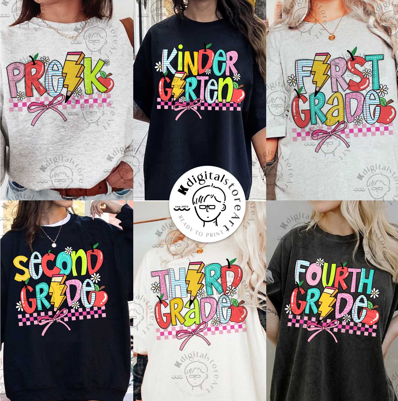 Back To School Bundle Teacher Png, Kindergarten Png, Back To School Teacher Design, Teacher Shirt Design, First Day School Png Sublimation