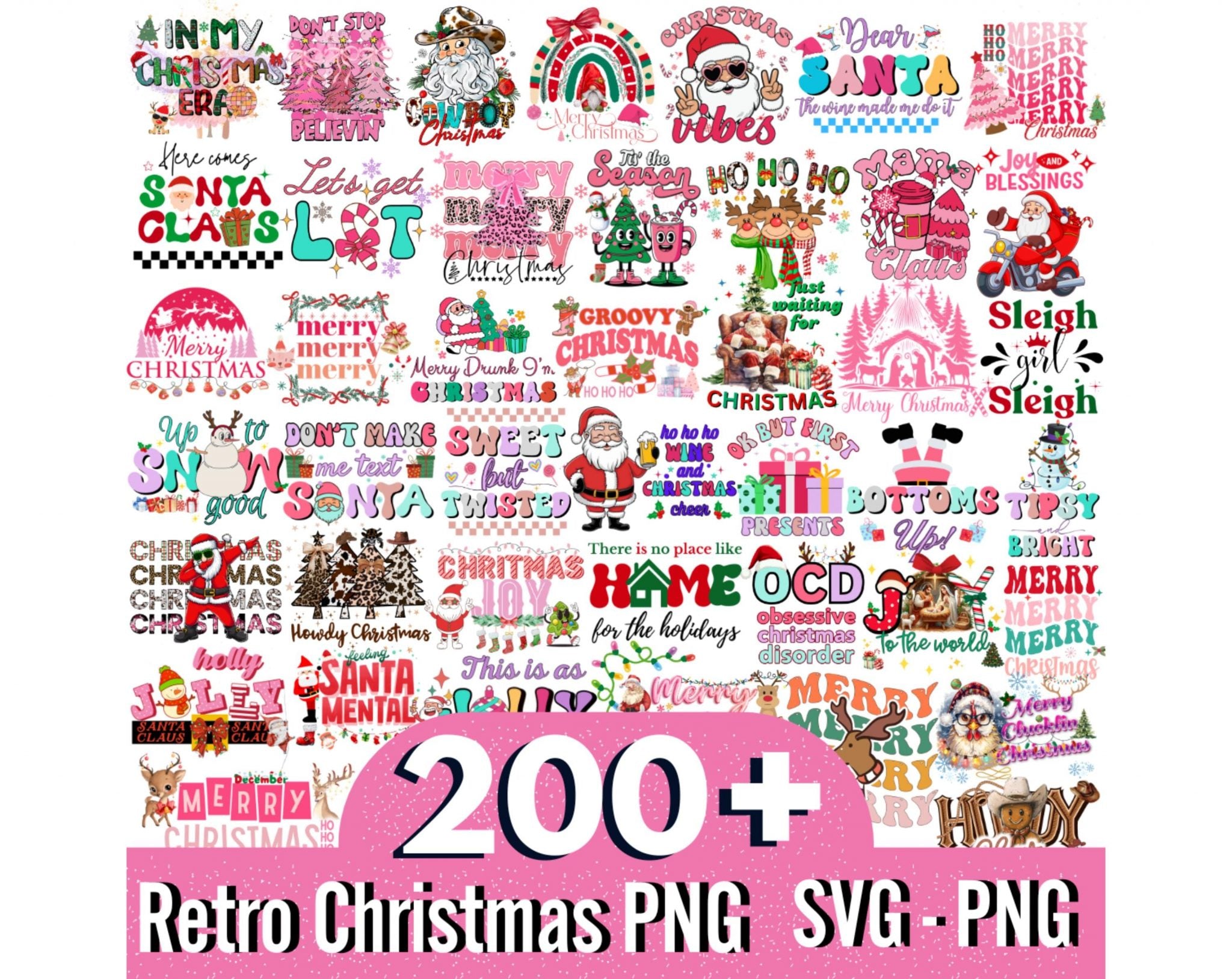4500 + Christmas Png Bundle, Santa Png, Merry Christmas Png, Christmas Svg Bundle, Christmas Sublimation, Christmas Tshirt Designs, Xmas Png
