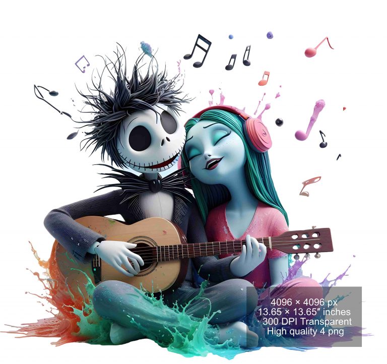 8 PNG Watercolor and splash Jack and Sally png for Christmas,Nightmare Before Christmas Jack and Sally PNG