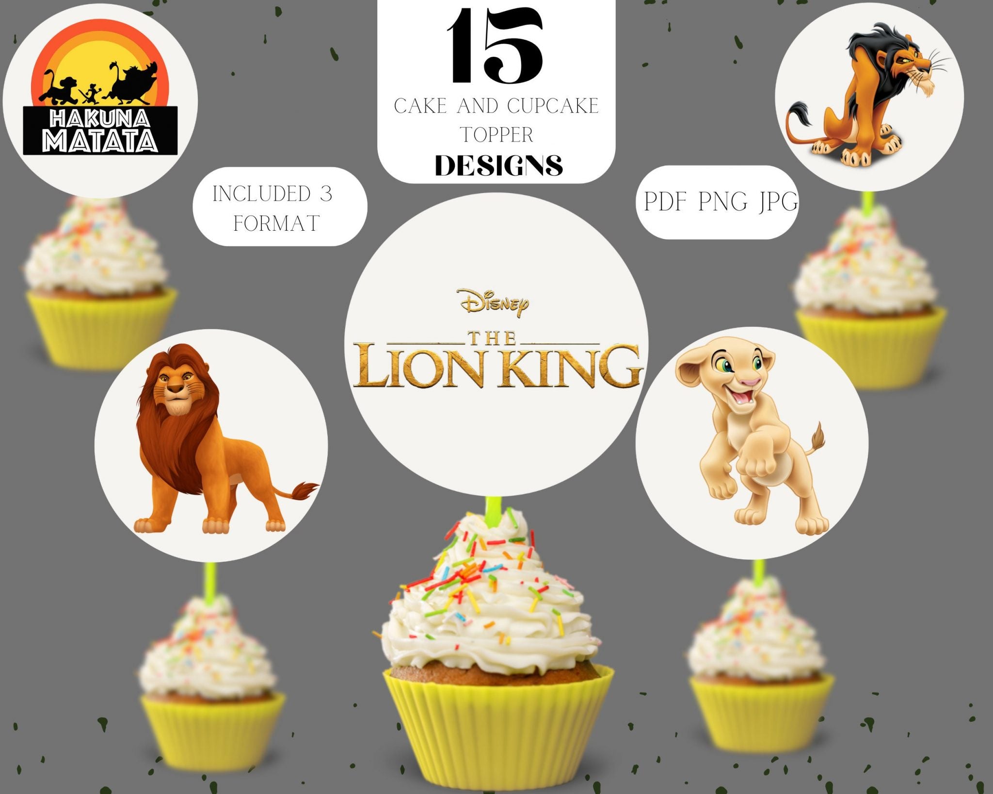 Digital Lion King Clipart Png, Lion King Digital Paper, Lion King SVG, 1300 High Quality File, Amazingly cute Simba and Pumbaa Printable png