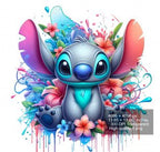 16 PNG Stitch Splash and Watercolor Digital design PNG file for sublimation – High Resolution -Instant Digital PNG Download