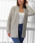 Crochet pattern-OLIVIA Crochet cardigan pattern top PDF- sweater women crochet pattern- pullover pattern top crochet cardigan-7 sizes XS-3XL