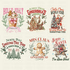 Retro Christmas Bundle Png, Merry Christmas Png, Christmas Png, Western PNG, Santa Claus PNG, Bundle Png, Sublimation Designs, PNG