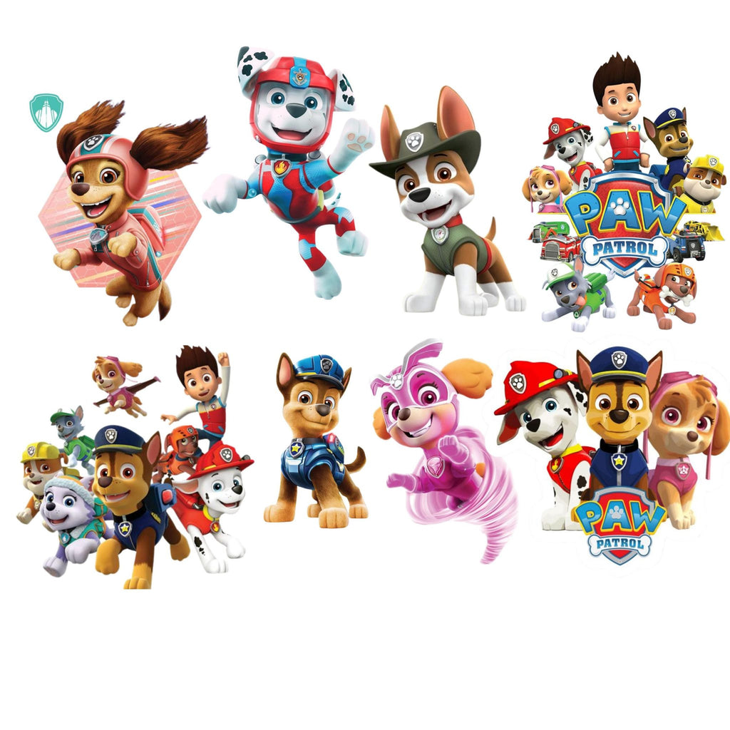 Paw Patrol SVG Bundle | 45+ Characters | Instant Download | PNG & SVG Cut Files | Kids Birthday Party Clipart | Cricut Files