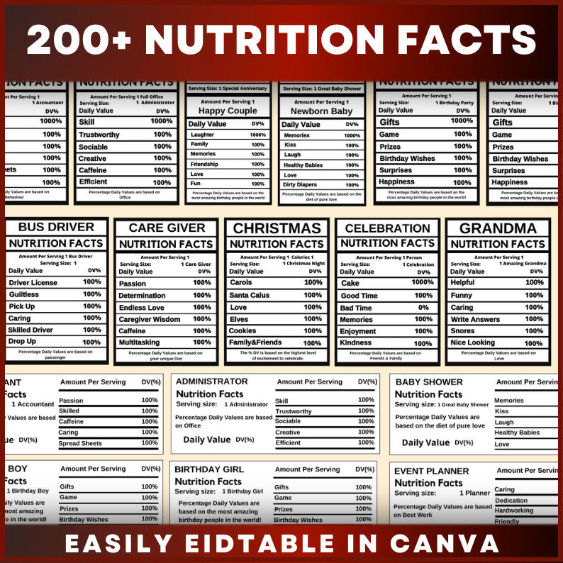 40000+ Party Favor Templates Bundle, Party Templates , Chip bag Template , Party Favors , Capri Sun , Ring Pop, Canva Editable