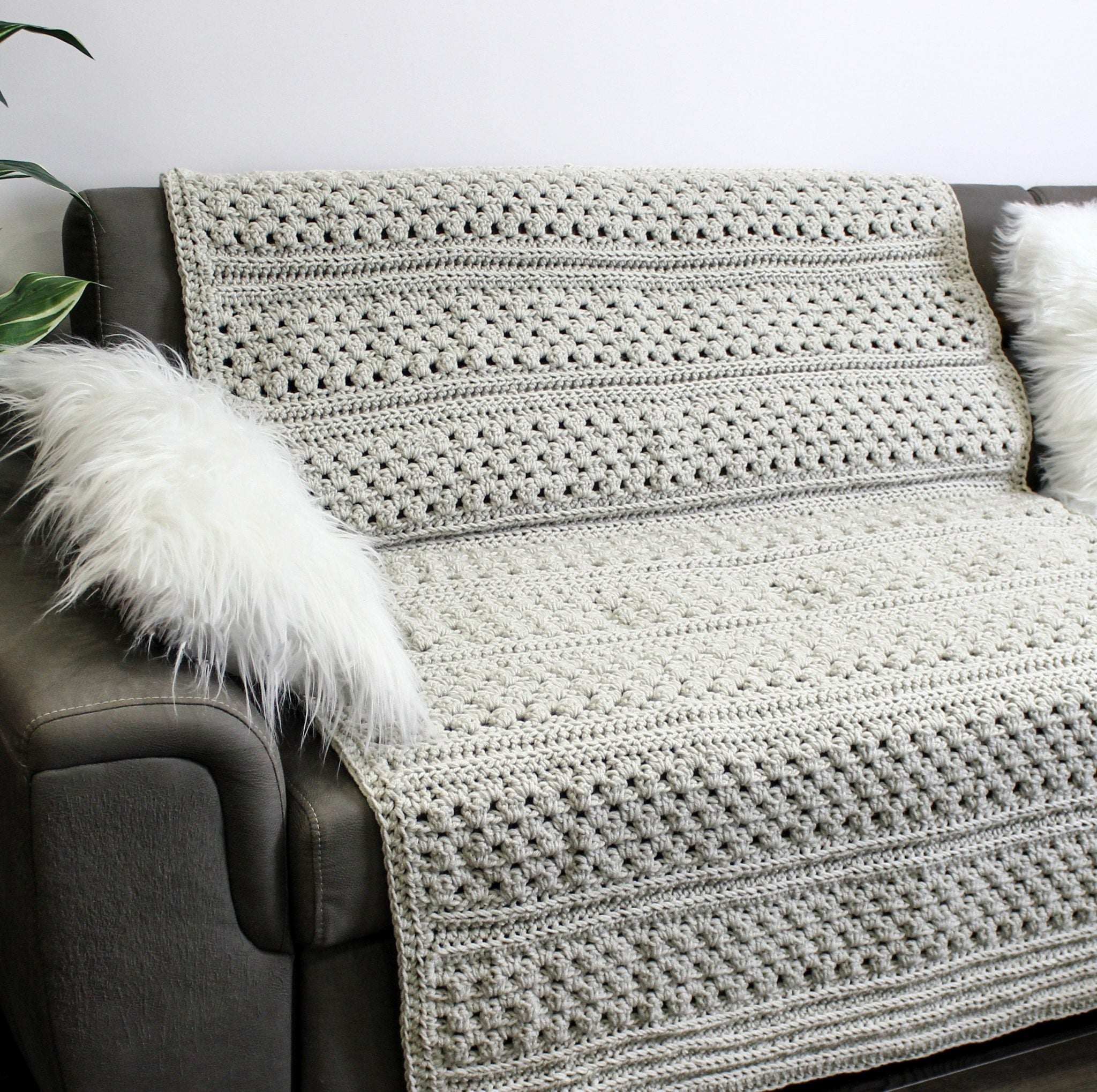 Easy Crochet Afghan pattern-VIENNA Crochet Blanket pattern-Crochet patterns-Crochet Throw pattern PDF-Crochet Blankets-Crochet Afghan-3Sizes