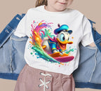 4 PNG Donald Duck Splash and Watercolor Digital design PNG file for sublimation – High Resolution