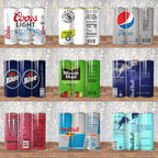 250+ Beer and Soda Tumbler Wraps Bundle, Alcoholic Drinks Beer Tumbler, Straight Png Tumbler Template Png Seamless Sublimation Skinny PNG
