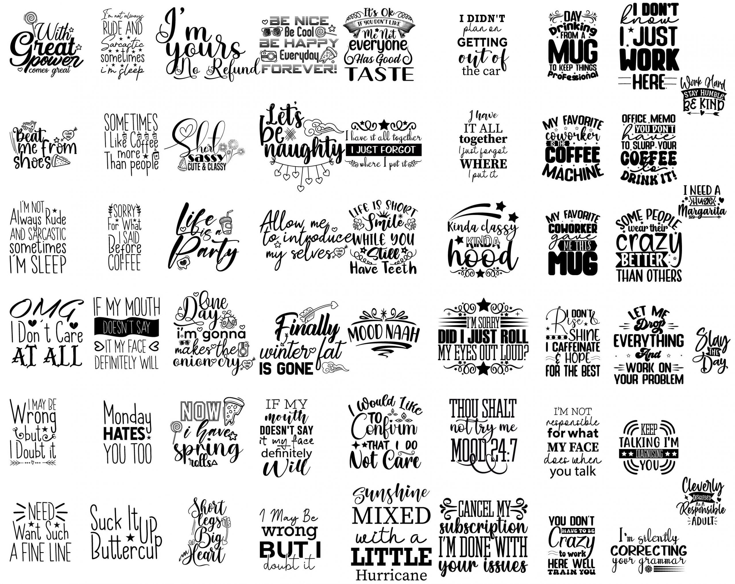 Sarcastic Svg Bundle | Sarcastic Svg Files | Funny Quotes Svg | Sarcasm Svg| Sarcastic Sayings Svg Bundle| Sarcastic Quotes Svg |Cricut Svgs