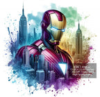 8 PNG Iron Man Splash and Watercolor Digital design PNG file for sublimation – High Resolution -Instant Digital PNG Download