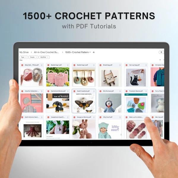 Ultimate 1500+ Premium Crochet Pattern Bundle + Mastery Course & Bonus Gifts | Instant Digital Download via Google Drive