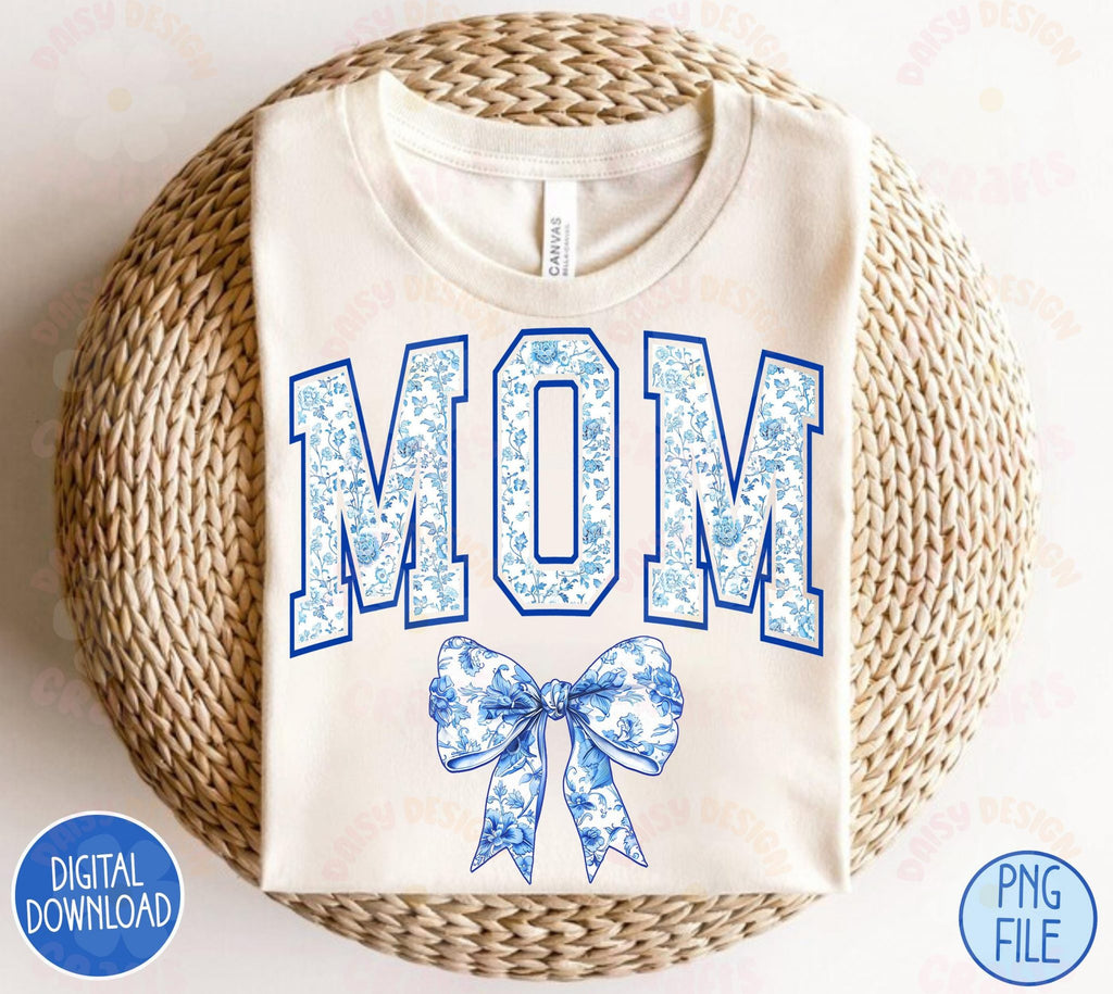 Blue Chinoiserie Png Bundle, Floral Chinoiserie Png, Chinoiserie Png, Mama Shirt Png, Chinoiserie Design, Floral Mama Png, Varsity Mama Png