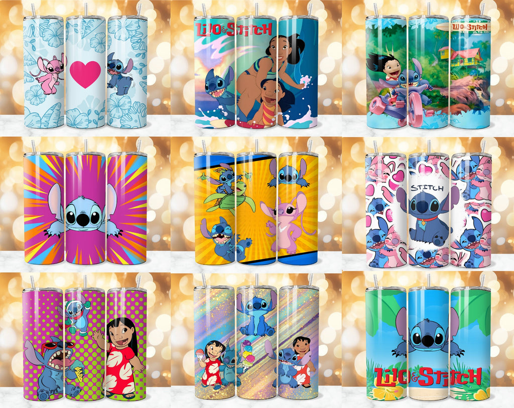 320 + Stitch Tumbler Wrap Designs Bundle, Stitch Sublimation Designs, Lilo & Stitch Tumbler PNG, 20 oz Stitch Tumbler Wrap PNG, Stitch Wrap