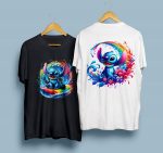 20 New Stitch Splash and Watercolor Clipart Sublimation PNG files | High Resolution | Transparent background | Instant Digital PNG Download