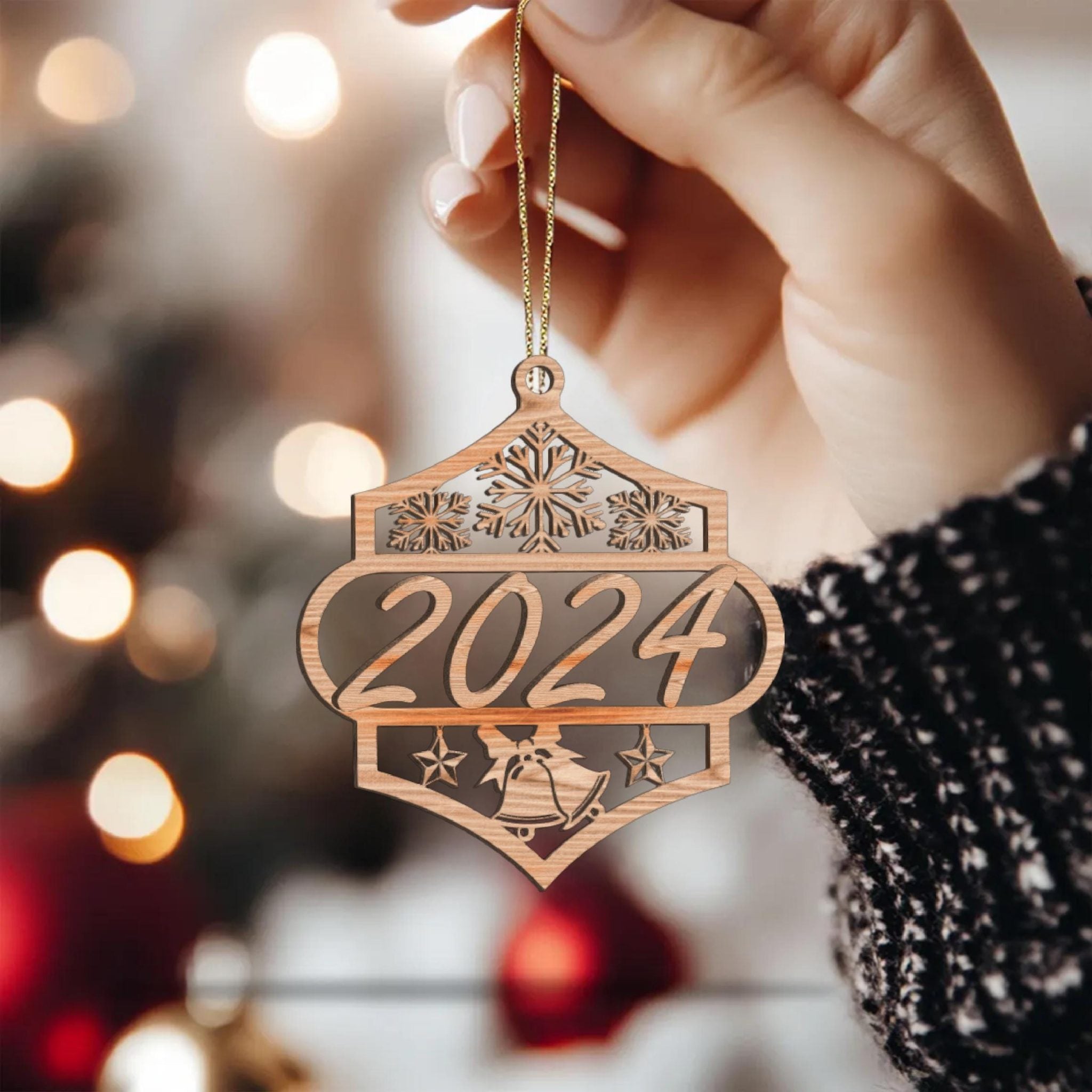 36 Personalized Ornaments Custom Decor Tree Ornaments Decor Baubles Tree Decoration Gifts Laser cut files Winter Ornament Svg bundle,DXF