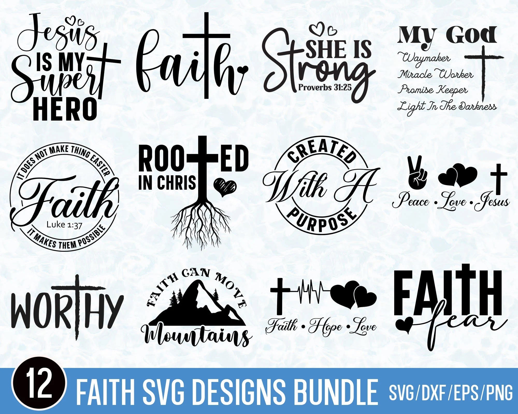 Christian Svg Mega Bundle, Scripture Bundle, Bible Verse Svg, Religious Svg Bundle, Jesus Svg, God Svg, Faith svg Bundle, Christian Svg file