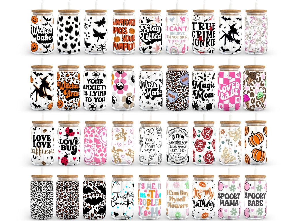 350+ Libbey Glass Can Bundle – 16oz Glass Can svg, Libbey Glass Can Wrap, svg Files for Cricut & Silhouette Cameo, Glassware svg