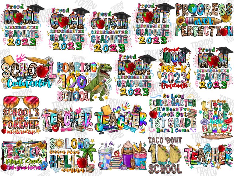 Teacher Life Bundle Png, 100 Days Of School Png, Teacher Design Png, Sublimate Design,Back To School, Bundle Designs, Digital PNG