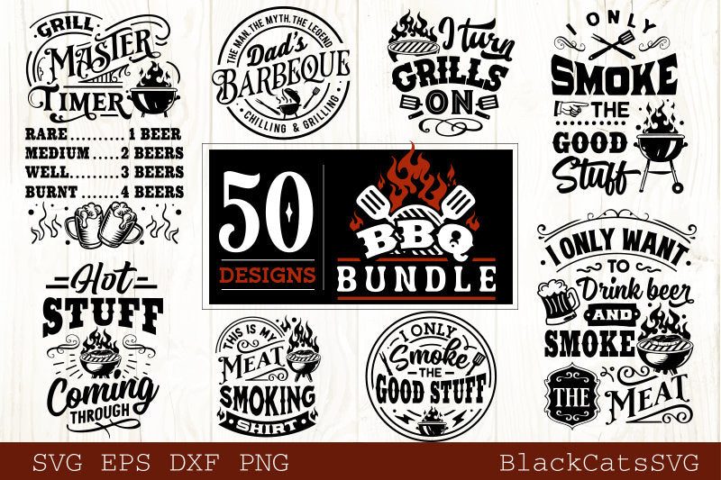 Barbecue SVG Bundle 50 designs , BBQ svg bundle, bbq svg, Grilling svg bundle, Funny apron svg, Dad’s Bar and Grill svg